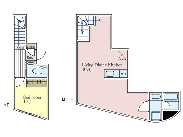 ＨＪ　ＰＬＡＣＥ　ＥＢＩＳＵの物件間取画像